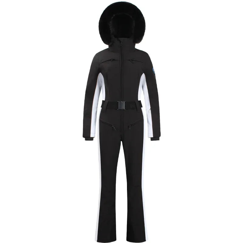 One-Piece Ski Suit Thickened Thermal Snowboard Jacket Jumpsuits