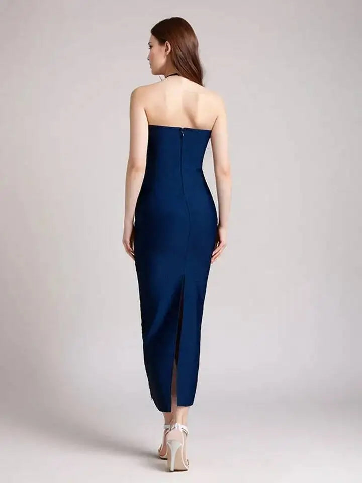 1 Celebrity Sexy Halter Tassel Party Outfit