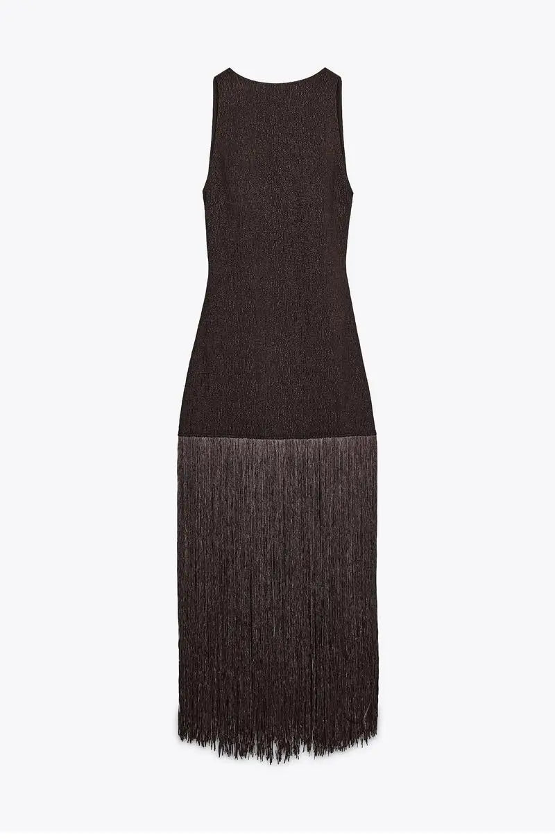 zara TAssel Dress