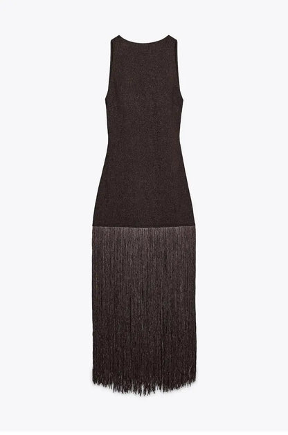 zara TAssel Dress
