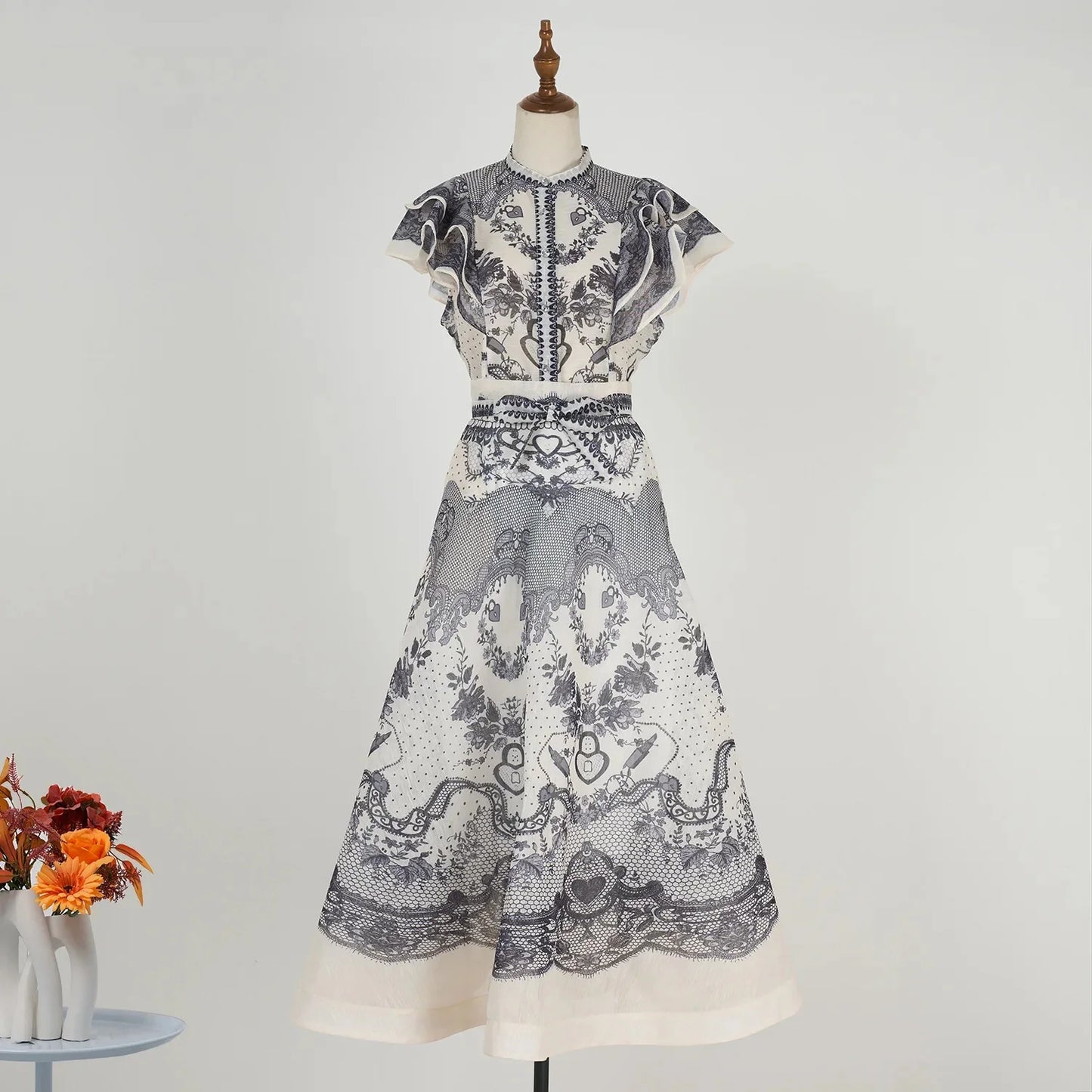 A- Line Skirt set