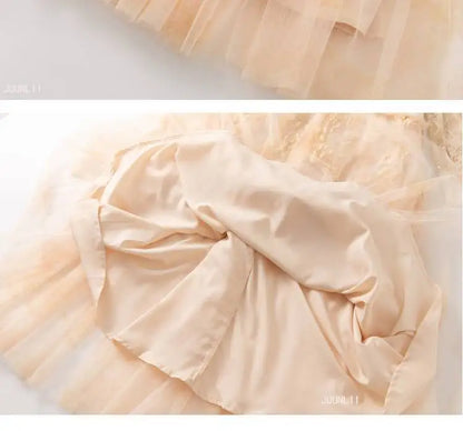 High-end French elegant collar lace Dress