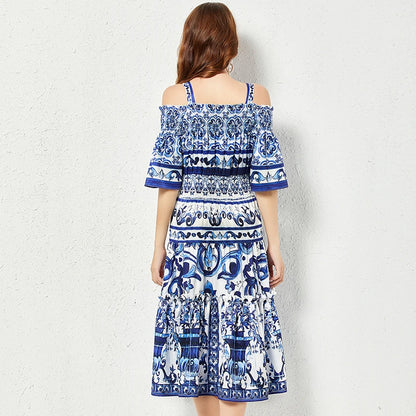 Porcelain Majolica Print MIdi