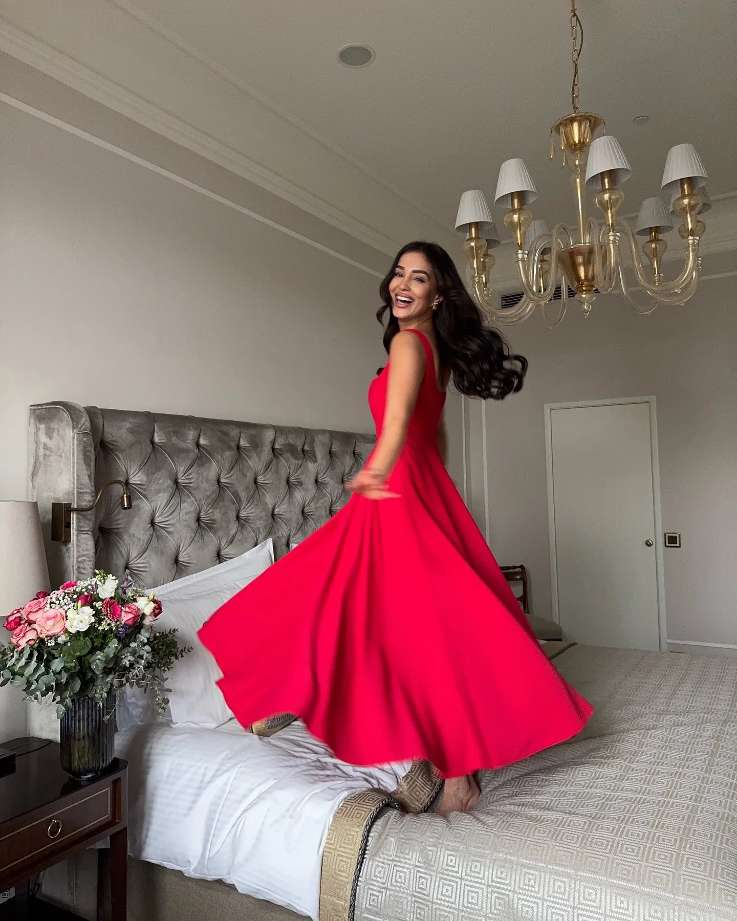 JULISSA MO Sexy Square Collar Women Maxi Dress White Spaghetti Strap High Waist Dress Female Summer Slim Elegant Party Clubwear - Shellss