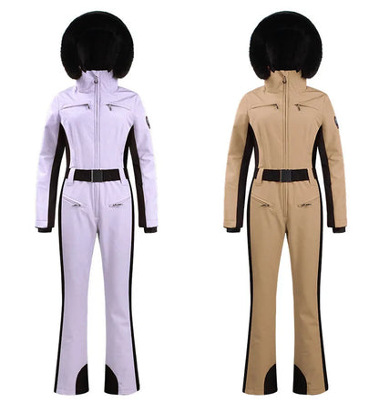 One-Piece Ski Suit Thickened Thermal Snowboard Jacket Jumpsuits