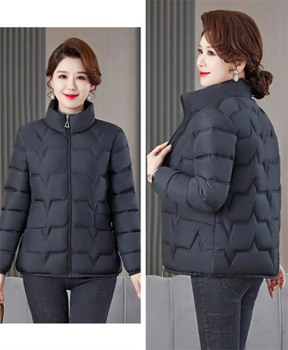 Women's Winter Parka 2025 New Casual Versatile Mom Down Cotton Jacket