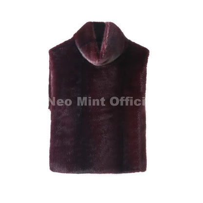Vest Crop Top Autumn Winter Turtleneck Top