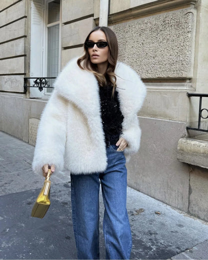 Luxury faux Fur Jacket