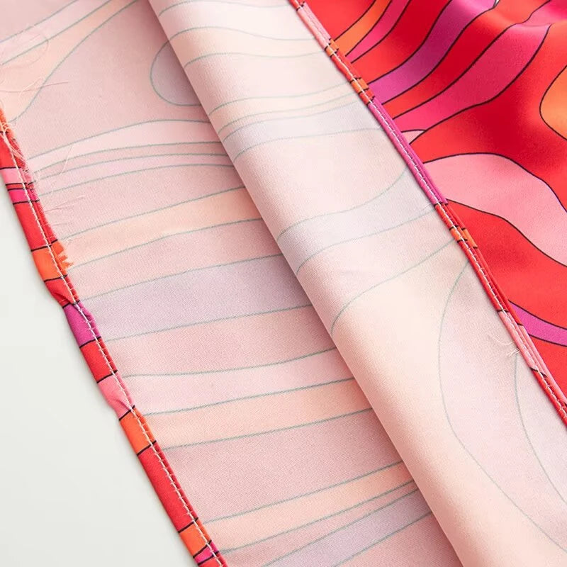 PInk Red Long Dress Pucci