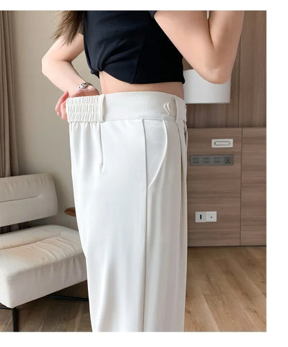 High Waist Suit Wide Leg Loose Trousers