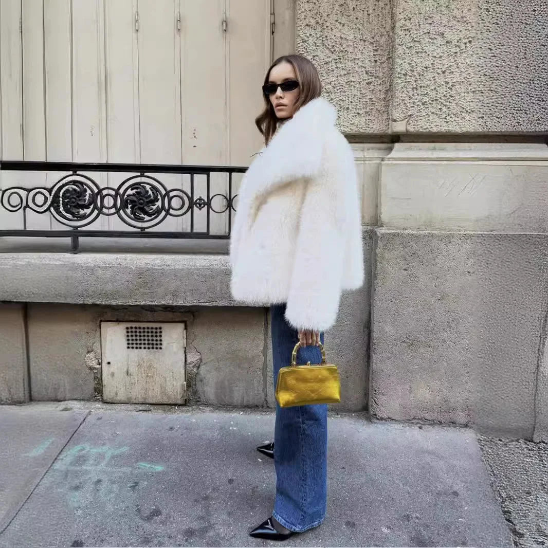 Luxury faux Fur Jacket