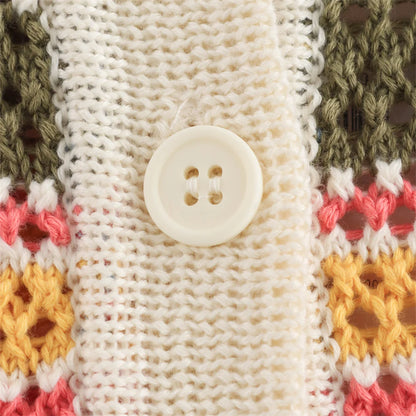 Striped Knit Colorful Set