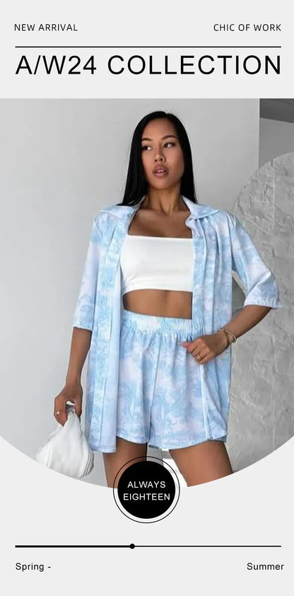 Summer Soft Shorts Set