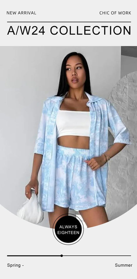 Summer Soft Shorts Set
