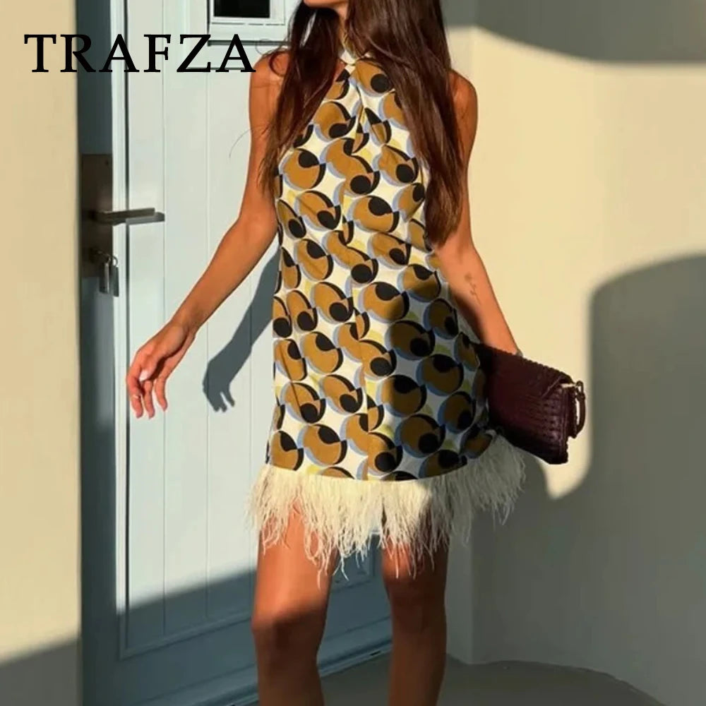 Panache Geometric Celebrity Feather piece