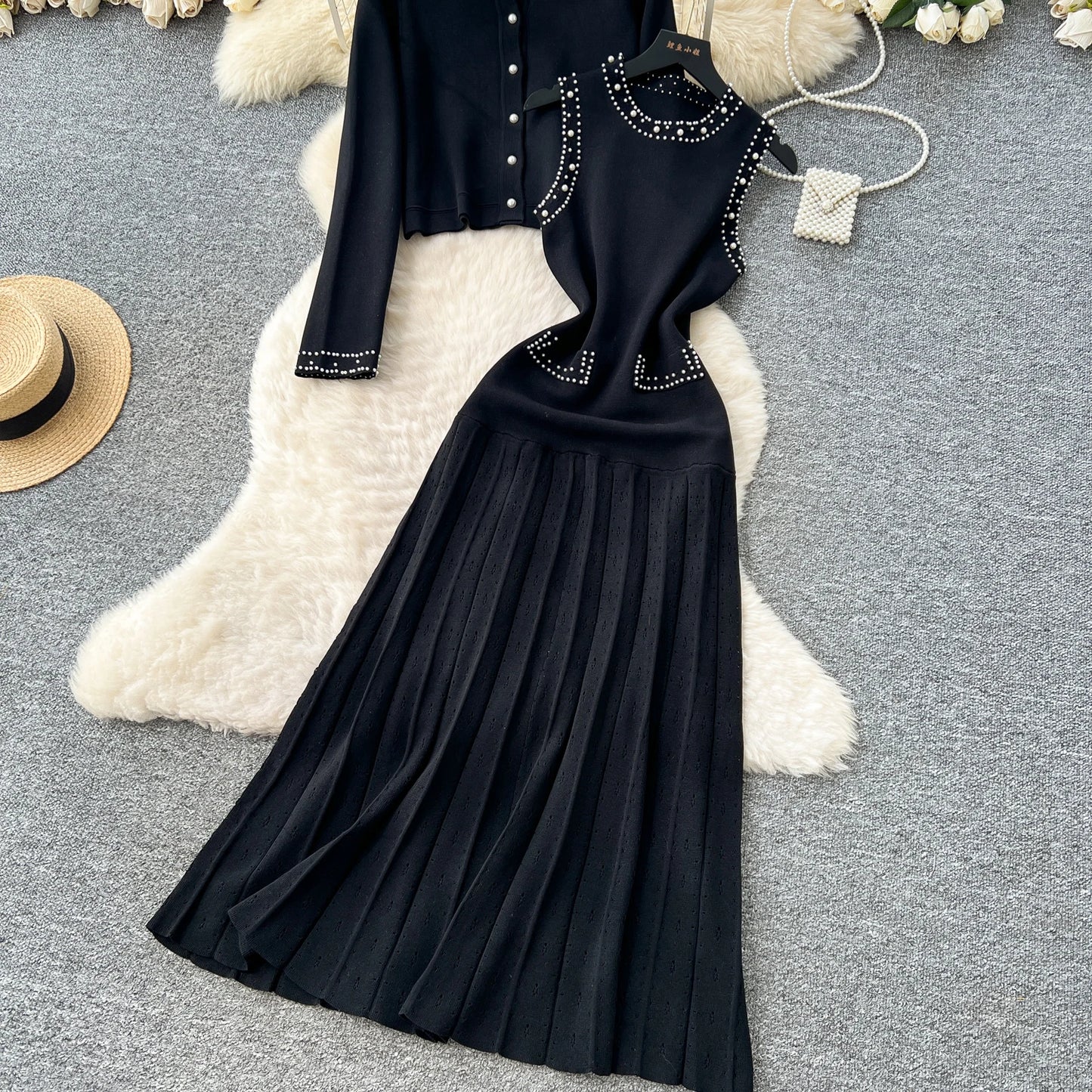 Vintage Knitted Two Piece Sets