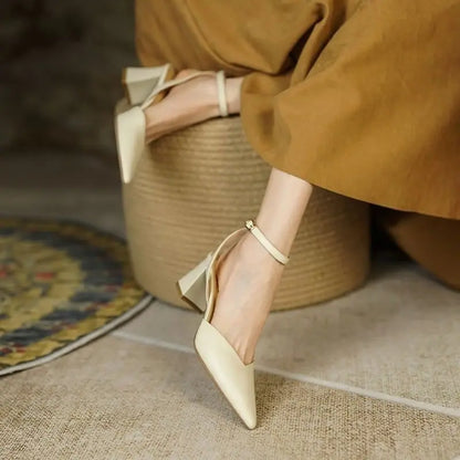 Vintage Style High Heels Elegant Fashion Pointed Women Sandals Shoes for Women