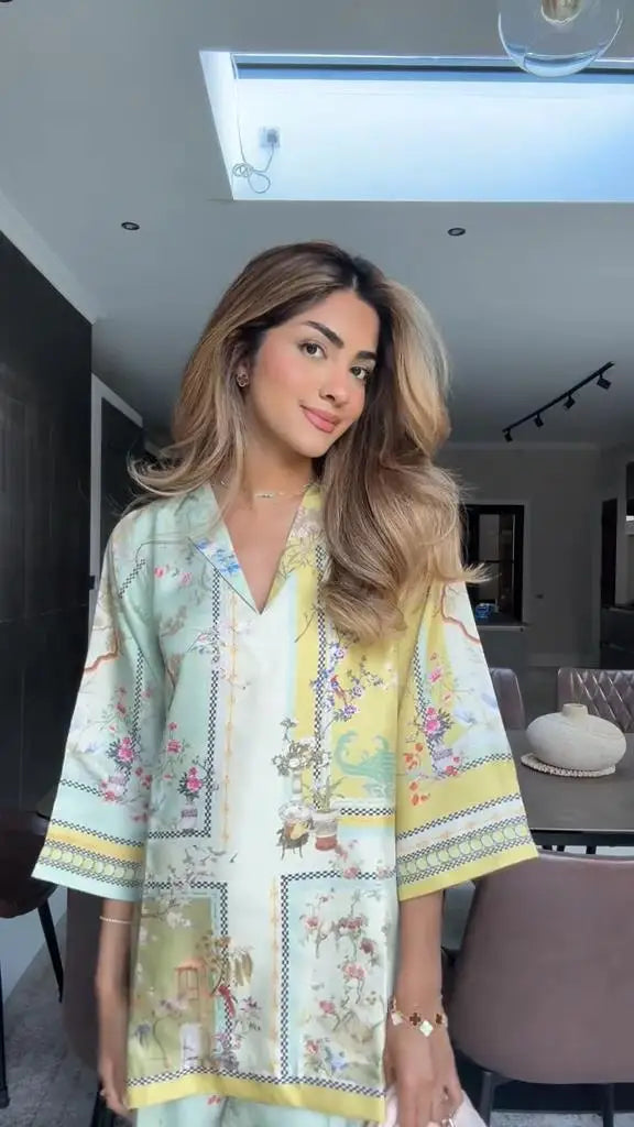 Pants Set Bohemian V-neck