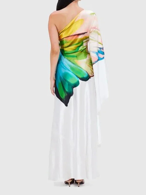 One-Shoulder Long Dress - Shellss