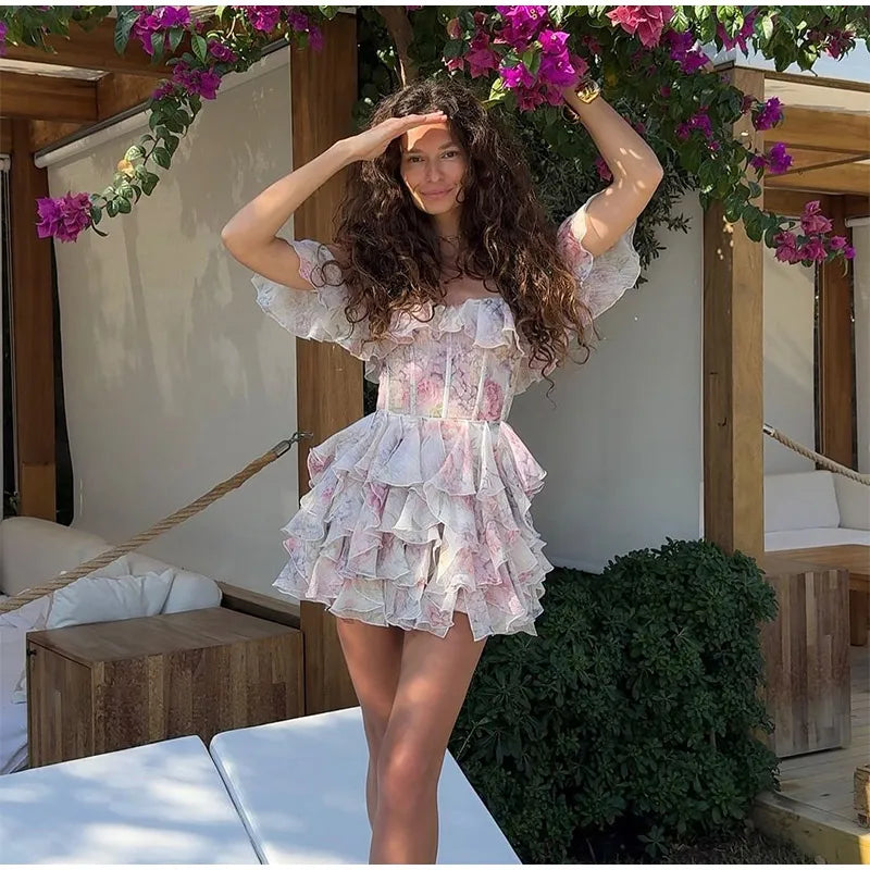 2 Layer Ruffle Backless - Shellss