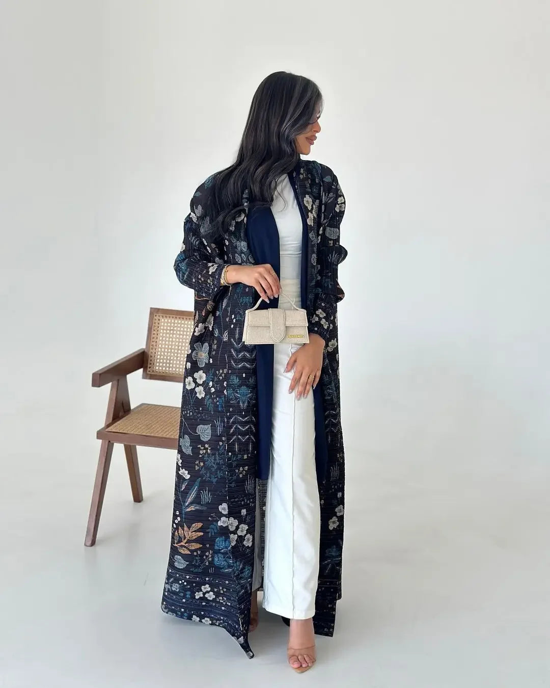 Modern Ramadan Kaftan with Waist Belt