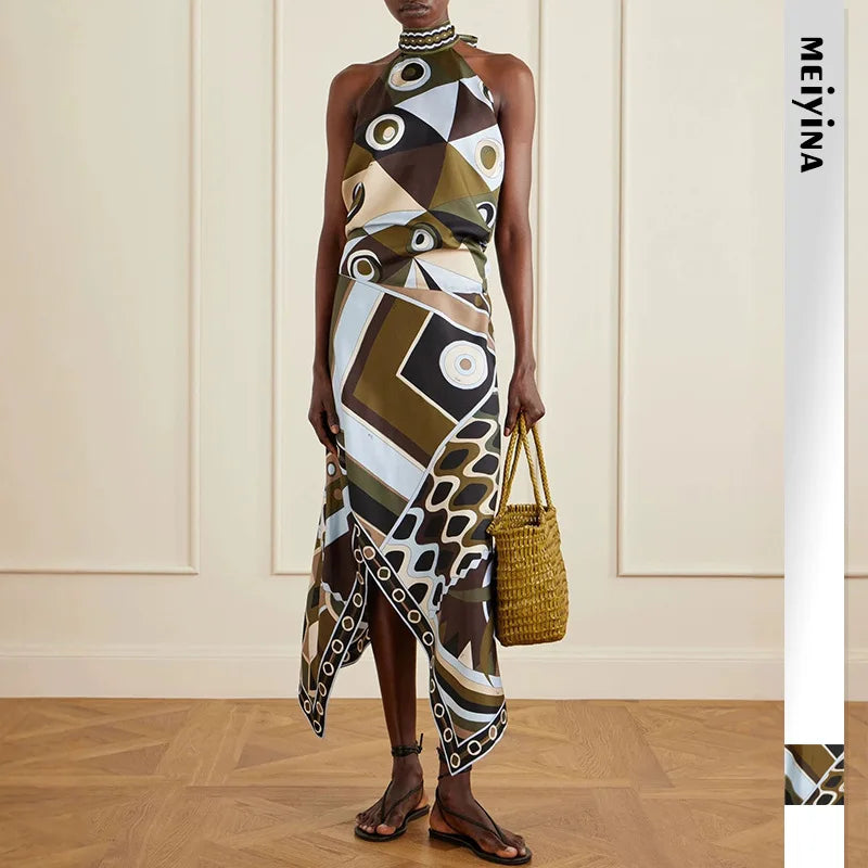 Brown Green Pucci Vibes