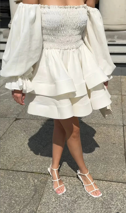 Off-Shoulder Sweetheart Tube Top Dress
