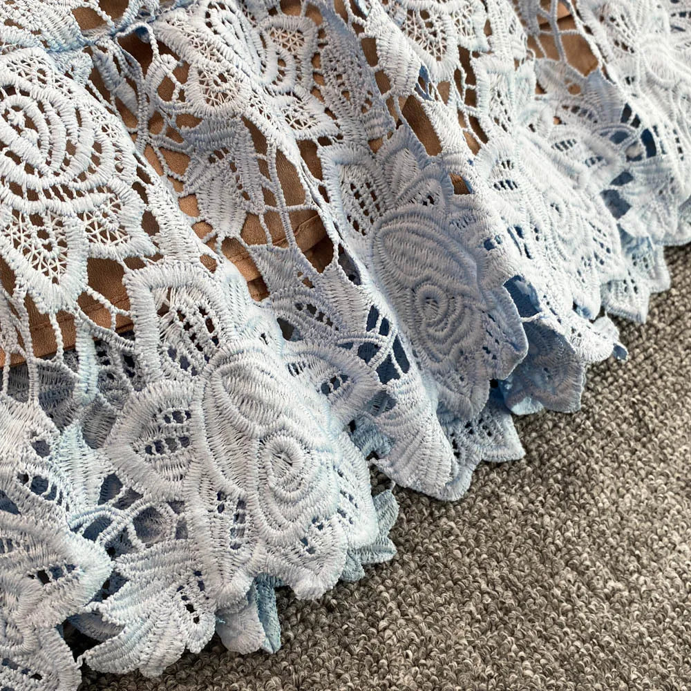 Lace Embroidery Fishtail Party Dresses