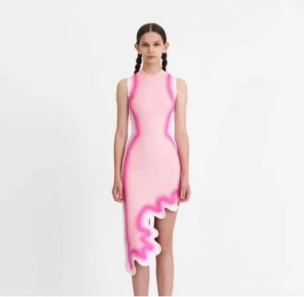 1 ph5 Wavy vibes Asymmetrical posh dress