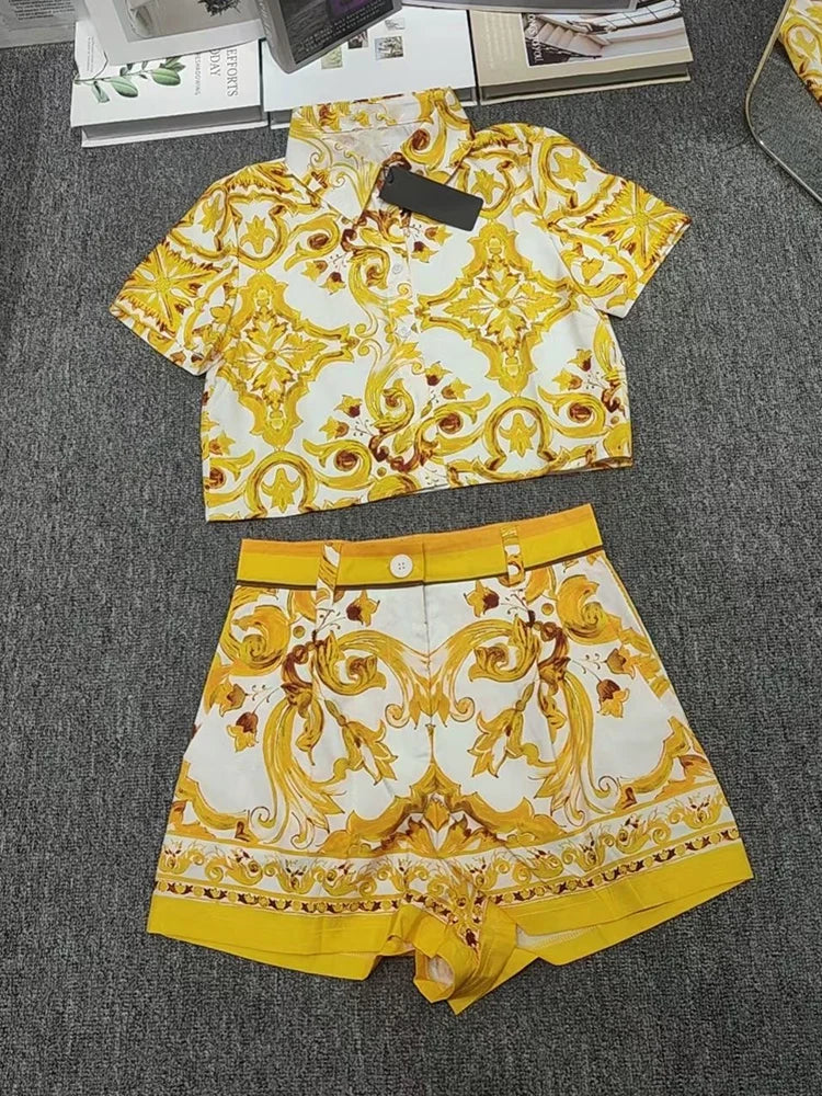 Boho Dolce Shorts set