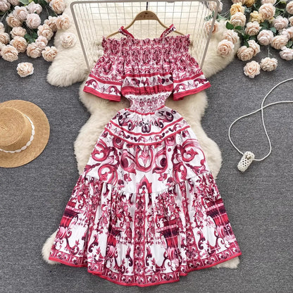 Porcelain Majolica Print MIdi