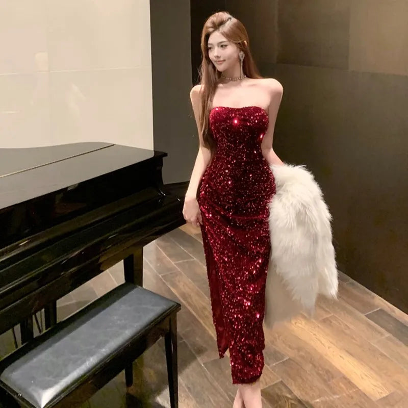 Party Embellished sequin Dress