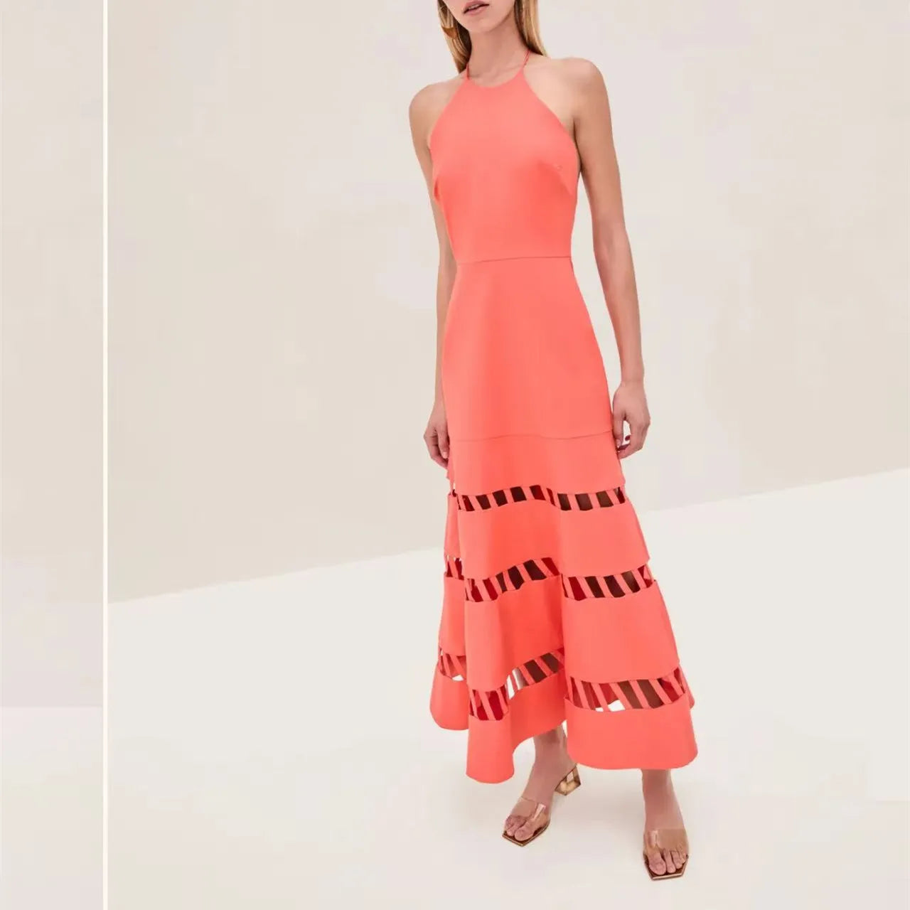 Women Halter Neck Cut out