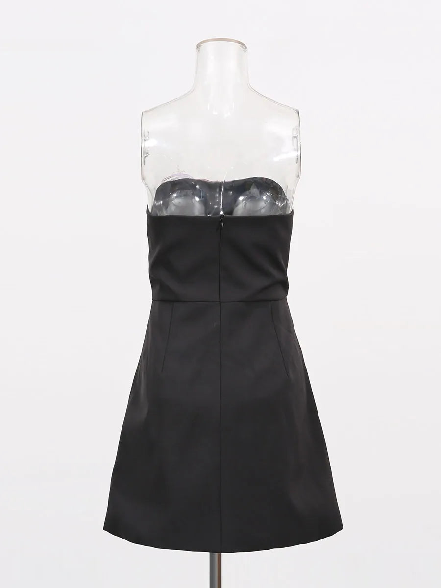 Mini Dresses Strapless floral