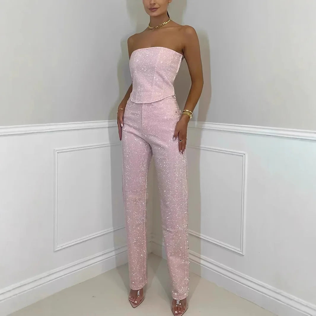 Diamond Glow Two-Piece Party Set