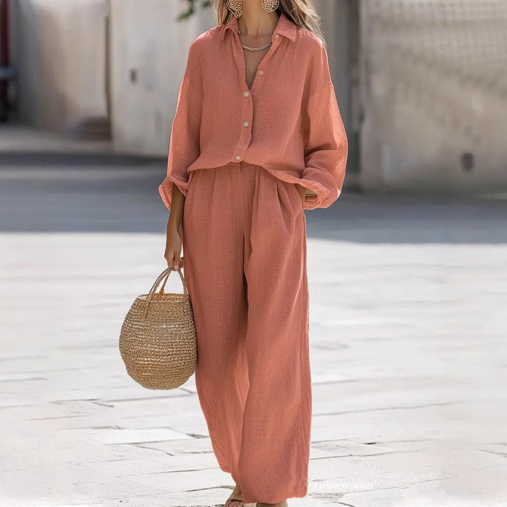 Linen Suits Summer 2 piece set