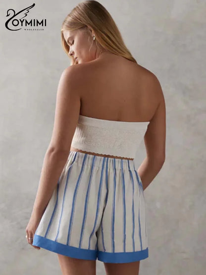 2 Pieces Striped shorts Set