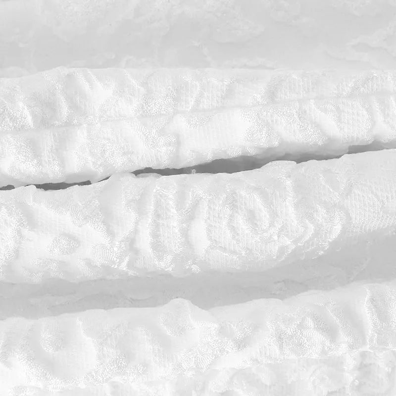 White Mini Waist clinching square neck A Line