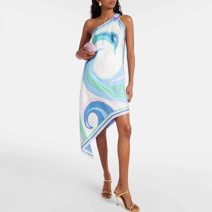 Pucci Satin one shoulder