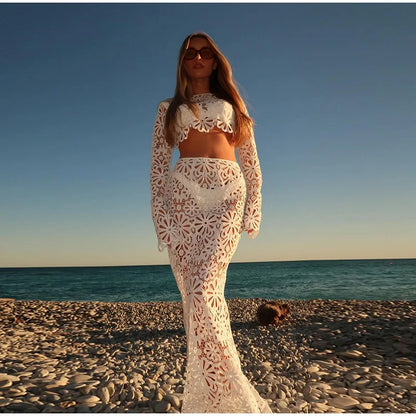 Lace skirt set