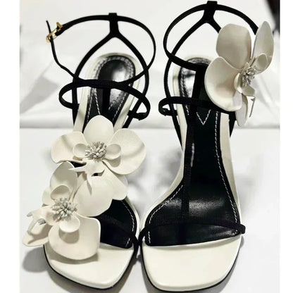 Designer flower heels