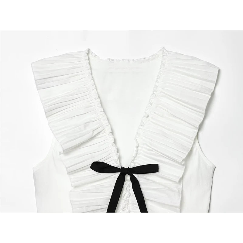 Zara frills Cotton Top