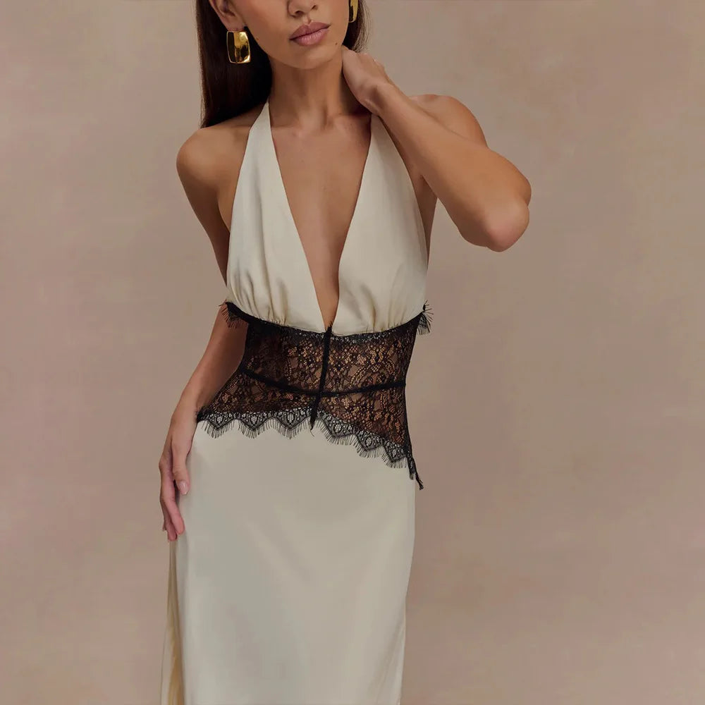 Summer Lace Halter Dreamy silk