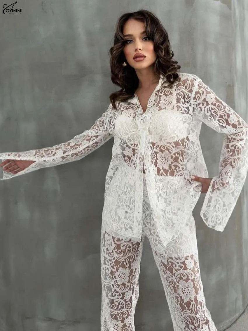 White Lace 2 Pieces Set