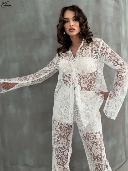 White Lace 2 Pieces Set