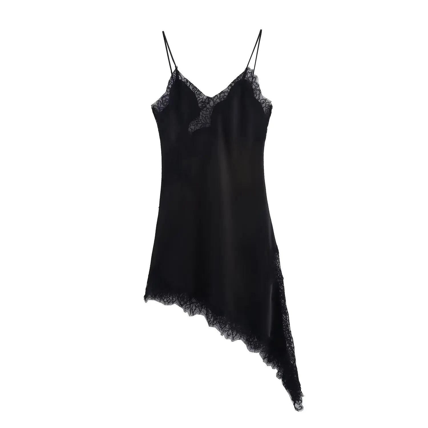 Zara Lace Asymmetric Dress- 24 hrs - Shellss