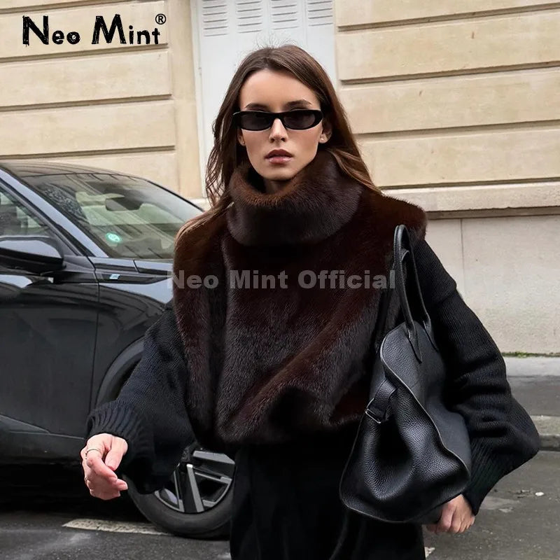 Stylish Fur Top Zara Vibes