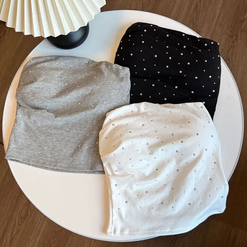Party embellished Tube Tops