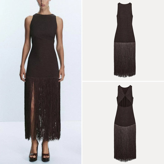Zara Vibes Tassel Fringe Dress