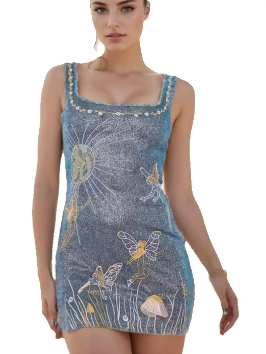 Sparkly clio galaxy dress